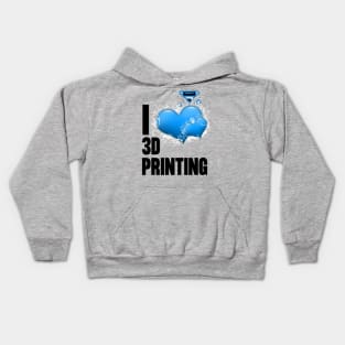 I Heart 3D Printing Kids Hoodie